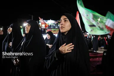 گزارش تصویری | یکصدوپنجاهمین شب حضور مردم مشهد در خیابان