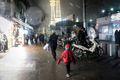 بارش برف در مشهد