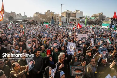 گزارش تصویری | مراسم تشییع پیکر شهدای مدافع امنیت در مشهد (۲۲ دی ۱۴۰۴) - ۲
