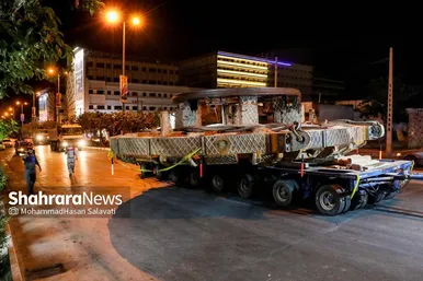 عملیات انتقال دستگاه TBM حفاری قطار شهری