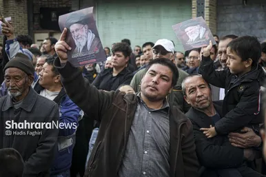 گزارش تصویری | اجتماع مهاجران افغانستانی در سوگ امام امت در محله گلشهر مشهد