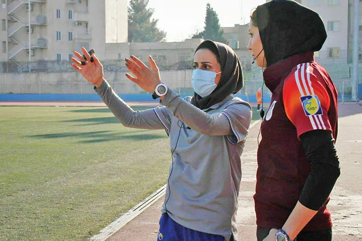تمرین بانوان داور خراسانی با سامانه رادیویی