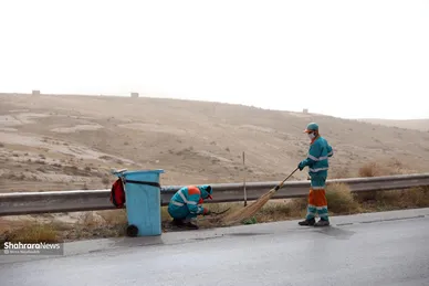 پاکسازی ٧ محور ورودی مشهد مقدس در دهه آخر صفر