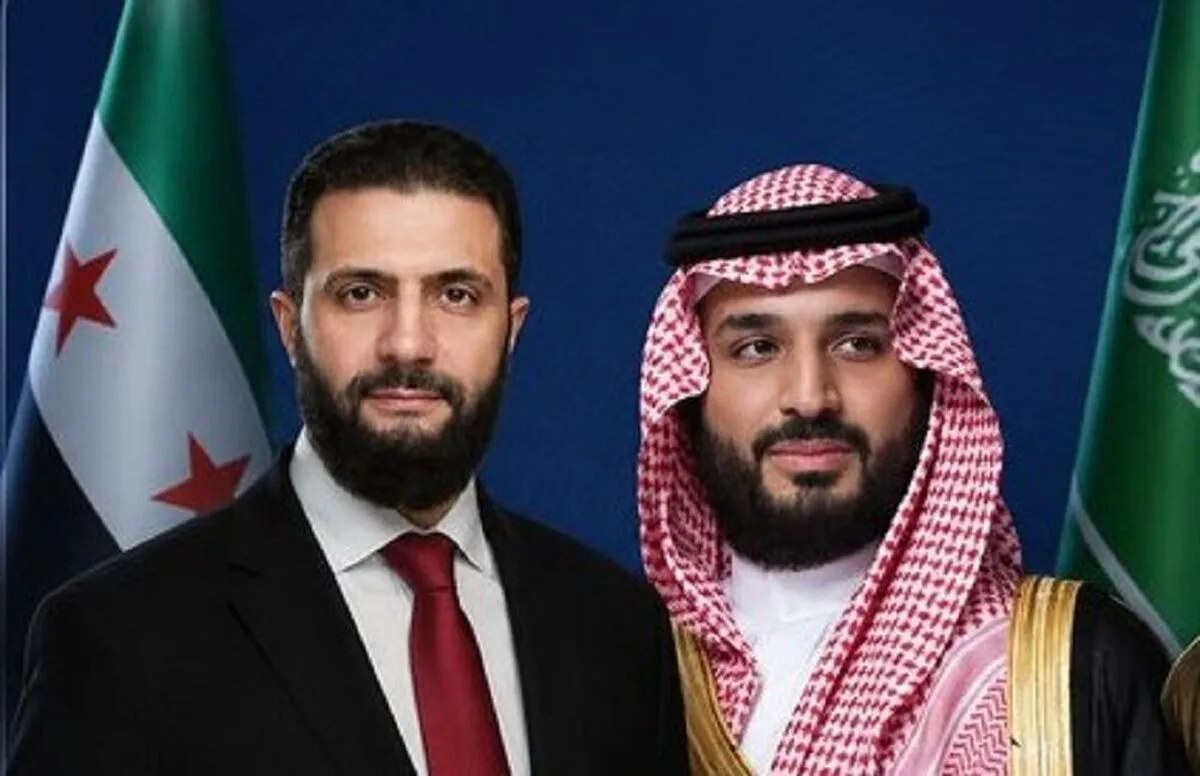 ولیعهد عربستان با رئیس دولت موقت سوریه گفت‌و‌گو کرد