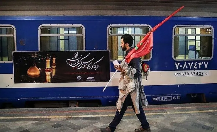 اختصاص ۷۰ رام قطار ویژه اربعین به مسیر مشهد