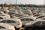 دپو خودرو‌های لوکس توقیفی در گمرک بوشهر + تصاویر