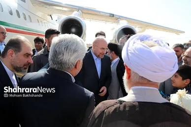 افتتاح فرودگاه گناباد با حضور رئیس مجلس و وزیر راه