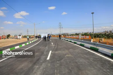 گزارش تصویری |بهره‌برداری از اتصال بزرگراه شهید سلیمانی به بلوار نماز، ۸۱ دستگاه ون و احداث مسیل اقبال