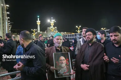 گزارش تصویری | مراسم وداع با شهید مقاومت، حجت‌الاسلام سیداسماعیل خطیب در حرم مطهر رضوی