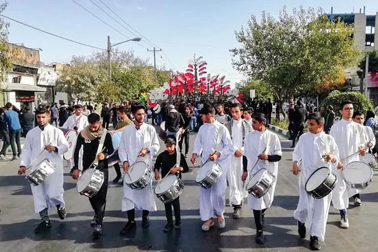 نوای موسیقی عزاداری در شهر