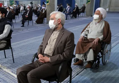 دیدار جمعی از مسئولان نظام و مهمانان شرکت کننده در کنفرانس وحدت اسلامی با رهبر معظم انقلاب