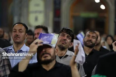 مراسم احیاء شب ۲۳ ماه رمضان در حرم مطهر رضوی