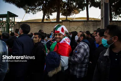 ورزشگاه امام رضا(ع)‌ قبل از شروع بازی فوتبال ایران و لبنان