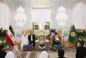 برگزاری مراسم عقد ۵۵ زوج متقاضی ازدواج آسان در حرم رضوی | آیت‌الله علم‌الهدی: باهم بسازید تا به کمال برسید