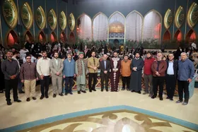 بازدید پیمان جبلی از پشت صحنه &laquo;محفل ستاره&zwnj;ها&raquo; + تصاویر