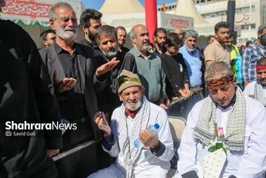 استقبال از طولانی‌ترین کاروان پیاده‌روی اربعین در مشهد مقدس