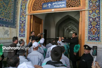 گزارش تصویری | آیین اذن خدمت کاروان خدام الحسین (ع) شهرداری مشهد