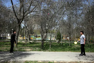 اسکان مسافران نوروزی در کمپ غدیر مشهد