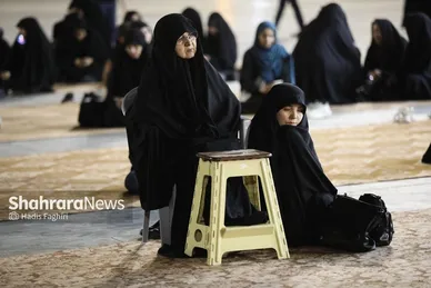 گزارش تصویری | مراسم روضه خوانی شب هشتم  ماه محرم در خیابان های مشهد