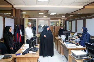 بازدید عضو شورای اسلامی شهر مشهد از موسسه شهرآرا