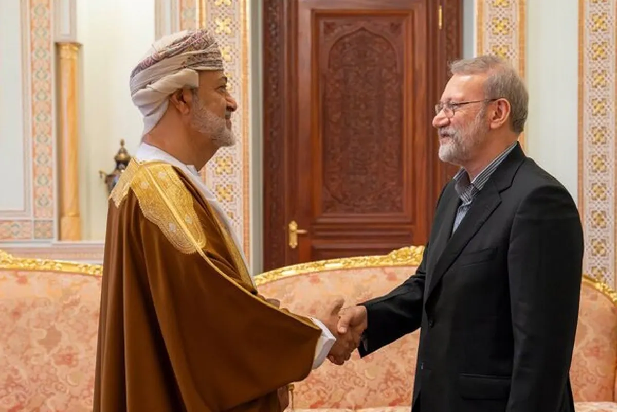 دیدار لاریجانی با سلطان عمان به روایت خبرگزاری رسمی این کشور