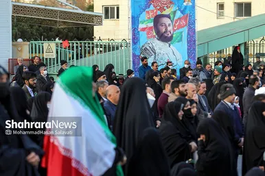 تشییع پیکر شهید مدافع امنیت «حسن براتی» در مشهد