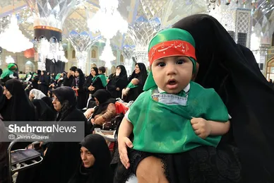 گزارش تصویری | مراسم شیرخوارگان حسینی در حرم مطهر رضوی برگزار شد