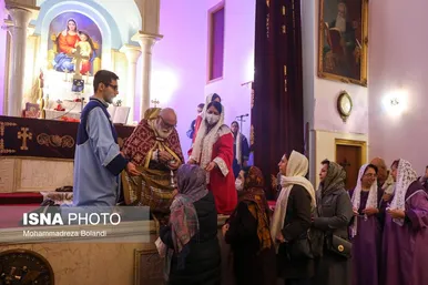 مراسم سال نو میلادی در کلیسای «تارگمانچاتس» تهران
