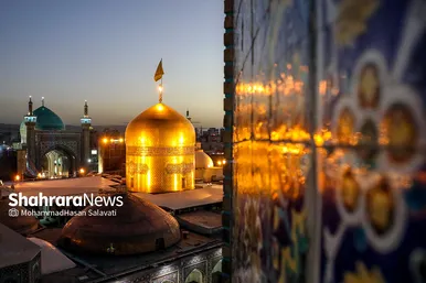 آیین نقاره نوازی حرم مطهر رضوی در آستانه میلاد امام رضا(ع)