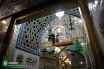 مرمت گنجینه‌های معماری و هنری بارگاه امام رضا(ع) در روز‌های کرونایی+عکس