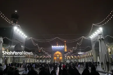 شب عید مبعث در حرم مطهر رضوی