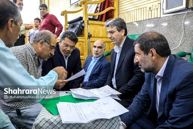 دیدار مردمی فرماندار و مدیران ۱۵ دستگاه اجرایی با اهالی منطقه ۹ مشهد