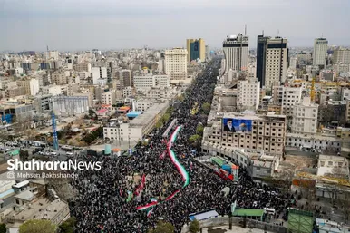 گزارش تصویری | راهپیمایی روز قدس ۱۴۰۴ در مشهد-۱