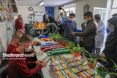 بازدید جواد فروغی مدال آور المپیک ۲۰۲۰ توکیو از آسایشگاه شهید بهشتی مشهد‎‎