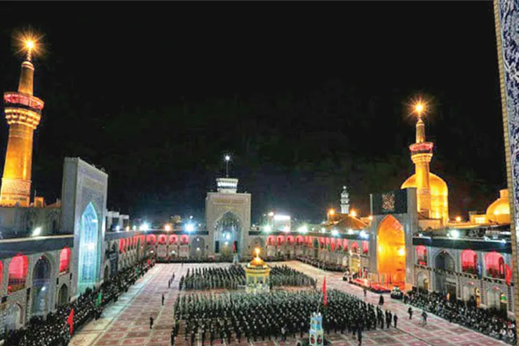 سوگواری هنری در حریم رضوی