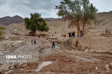 خسارات سیل در روستاهای کرمان