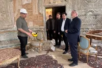 بازدید وزیر میراث فرهنگی از کاخ سعدآباد