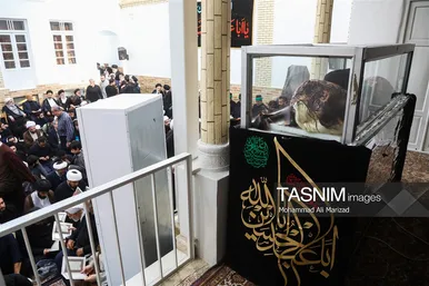 گزارش تصویری | مراسم وداع با پیکر آیت‌الله شبیری زنجانی