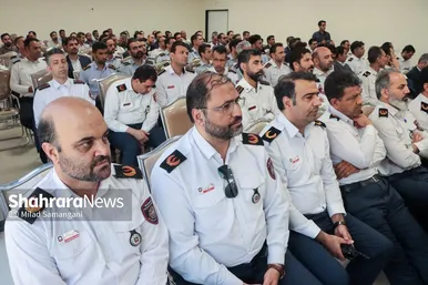 گزارش تصویری | آیین بهره برداری از فاز یک ساختمان فرماندهی و ستاد سازمان آتش‌نشانی مشهد