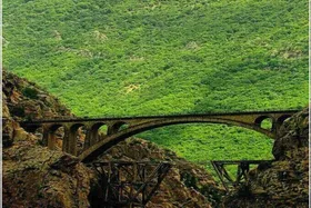 ویدئو| نمایی زیبا از راه آهن شمال در روستای ورسک مازندران