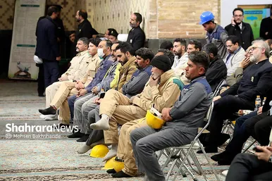 مراسم آغاز عملیات احداث رواق مبارک امیرالمومنین علیه السلام در حرم رضوی