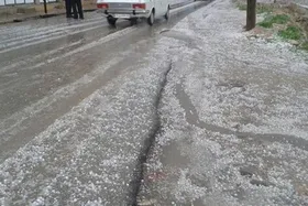 ویدئو | بارش شدید باران و تگرگ در سیرکان سیستان و بلوچستان