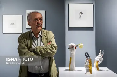 گزارش تصویری | نمایشگاه تیغ‌اندیشی‌های ابراهیم حقیقی