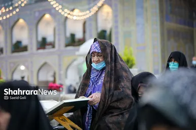 مراسم ترتیل‌خوانی قرآن کریم در حرم مطهر رضوی