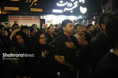 گزارش تصویری | مراسم علم کشیِ مهاجران افغانستانی در گلشهر مشهد