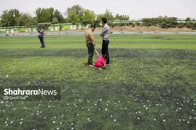 گزارش تصویری | آیین بهره‌برداری از اولین زمین فوتبال چمن‌مصنوعی استاندارد در مشهد مقدس (۱۰ اردیبهشت ۱۴۰۴)