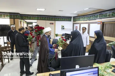 گزارش تصویری | بازدید مدیران استانی و شهری از موسسه فرهنگی شهرآرا به مناسبت روز خبرنگار - ۱
