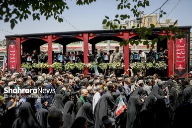 گزارش تصویری | تشییع پیکر مطهر ۱۵ شهید حملات خصمانه اخیر رژیم صهیونیستی به ایران در مشهد مقدس (جمعه ۶ تیر ۱۴۰۴)