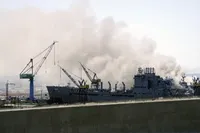 ناو جنگی آمریکایی دچار حریق شد (۲۹ مرداد ۱۴۰۴)