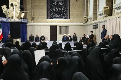گزارش تصویری | سخنرانی رهبر معظم انقلاب در مراسم عزاداری شهادت امام رضا(ع)
